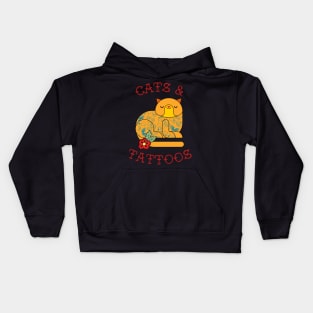Cats and Tattoos Kids Hoodie